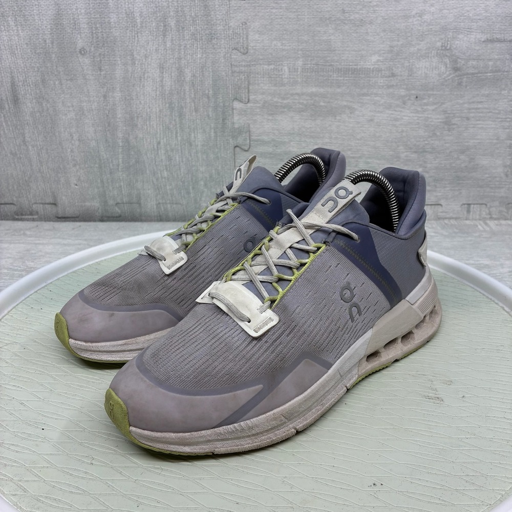 On Cloudnova Flux Sneakers Women's 8.5 Gray Fade Moon Running Shoes 3WD10381389